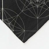 第3次元の神聖な幾何学 フリースブランケット (角)