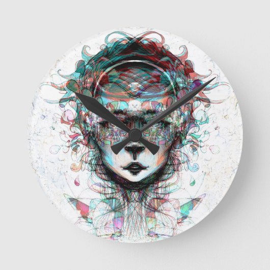 第3次元クロック ラウンド壁時計 (正面)