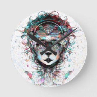 第3次元クロック ラウンド壁時計