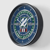 第3歩兵師団アフガニスタン退役軍人 壁時計 (傾斜)