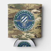 第3歩兵師団アフガニスタン退役軍人 缶クーラー (正面)