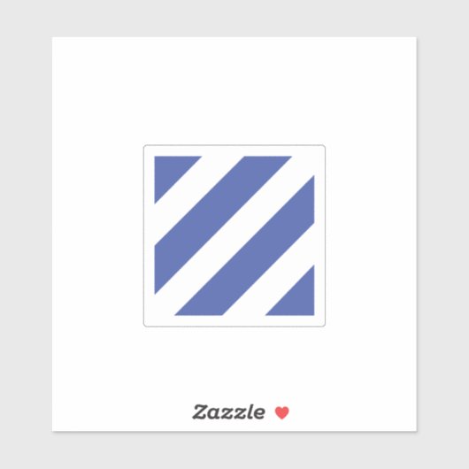 第3歩兵師団バッジ シール (シート)