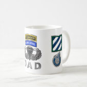 第3歩兵師団レンジャー空挺師団パパ コーヒーマグカップ (正面右)