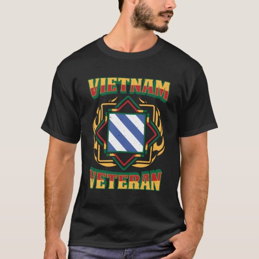 第3歩兵師団第3Idベトナム退役軍人 Tシャツ (正面)