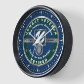 第3歩兵師団退職した退役軍人 壁時計 (傾斜)