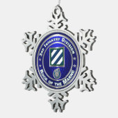 第3歩兵師団 スノーフレークピューターオーナメント (右)