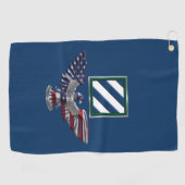 第3歩兵師団「マーンの岩」イーグル ゴルフタオル (横)