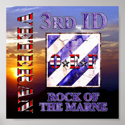 第3歩兵師団OEF退役軍人 ポスター (正面)