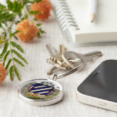 第3歩兵部隊のイラク戦争の退役軍人の獣医 キーホルダー (側面)