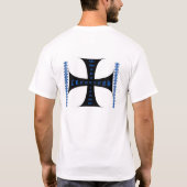 第3海岸の創造の鉄の十字BL Tシャツ (裏面)
