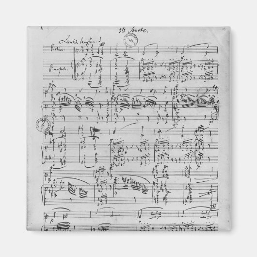 第3番ピアノ・バイオリン用ソナタ マグネット (正面)