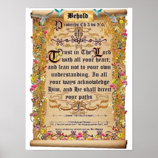 第3章5-6節の主への信頼 ポスター (正面)