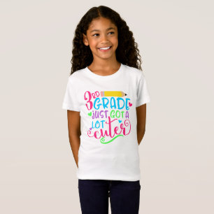 第3等級のちょうど得られたよりかわいい新学期 Tシャツ
