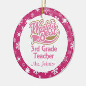 第3等級の先生のパーソナライズなオーナメント セラミックオーナメント (左)
