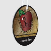 第3等級の先生のヴィンテージのスタイル オーナメント (正面)