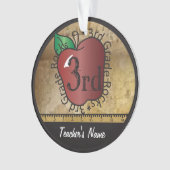 第3等級の先生のヴィンテージのスタイル オーナメント (正面)