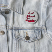 第3等級の先生の赤いTシャツおよびギフト 缶バッジ (インサイチュ)