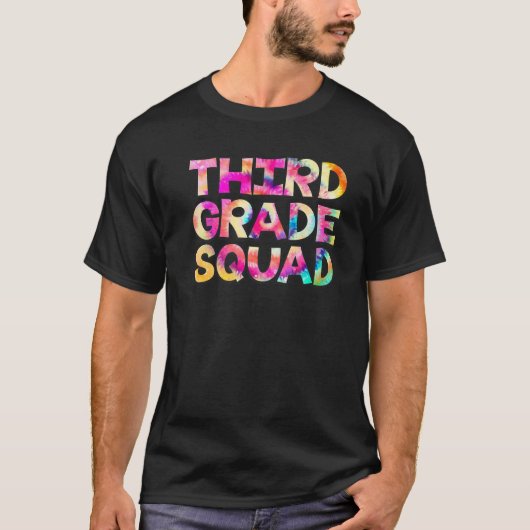 第3級分隊絞り染め新学期 教え Tシャツ (正面)