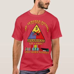 第3装甲ディビジョンVII軍団デザートストーム退役軍人 Tシャツ