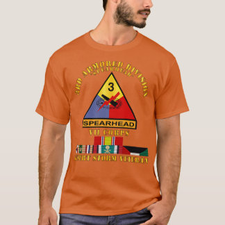 第3装甲ディビジョンVII軍団デザートストーム退役軍人 Tシャツ