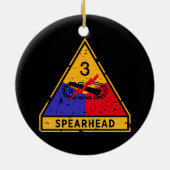 第3装甲師団 – 米国軍隊「グランジ」 セラミックオーナメント (裏面)