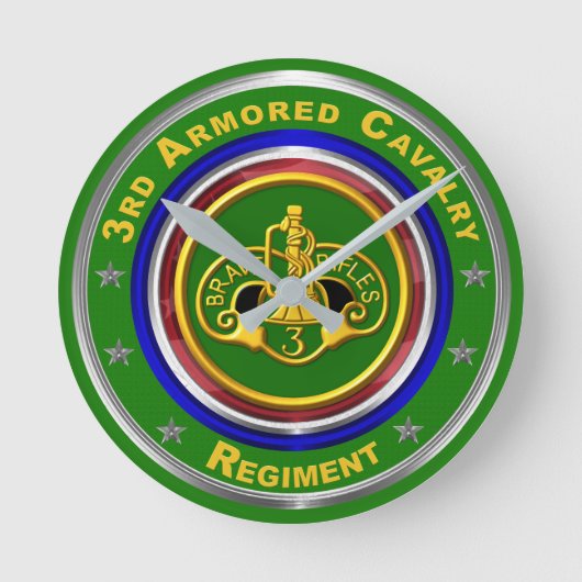 第3装甲騎兵キープサク ラウンド壁時計 (正面)
