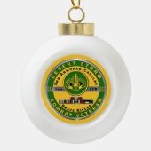 第3装甲騎兵連隊デザートストーム退役軍人 セラミックボールオーナメント (正面)