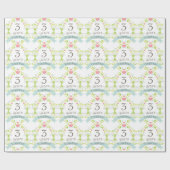 第3記念日愛ハートのギフト用包装紙 ラッピングペーパー (フラット)