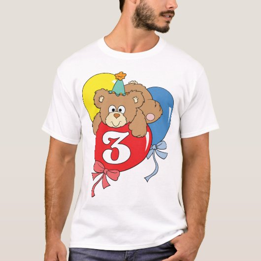 第3誕生日のテディー・ベア(2) Tシャツ (正面)