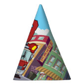 第3誕生日の普通消防車 パーティーハット (右)