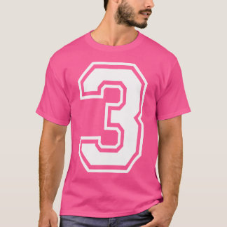 第3誕生日スポーツプレーヤーチーム番号付きジャース Tシャツ