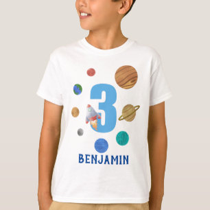 第3誕生日太陽の系惑星 Tシャツ