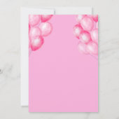 第3誕生日招待状 – かわいい&カスタマイズ可能なパーツ 招待状 (裏面)