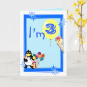 第3誕生日 カード (黄色い花)