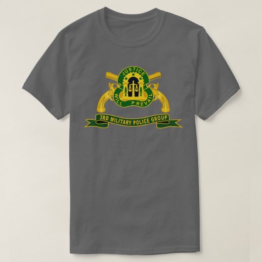 第3軍隊警察グループw Brリボン Tシャツ (デザイン正面)
