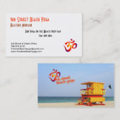 第3通りのビーチのヨガ 名刺 (正面/裏面)