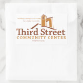 第3通りコミュニティセンタービジョン 長方形シール (バッグ)