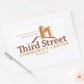 第3通りコミュニティセンタービジョン 長方形シール (封筒)