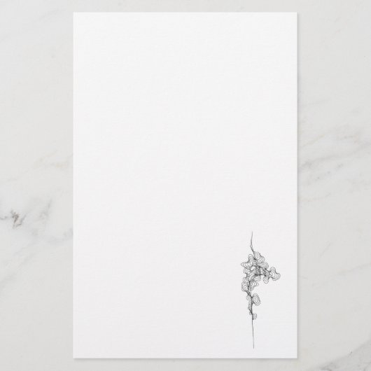 第3静止したののカーブ 便箋 (正面)