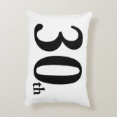 第30この数は誕生日または何か他のもののためです アクセントクッション (裏面(縦))