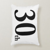 第30この数は誕生日または何か他のもののためです アクセントクッション (正面(垂直))