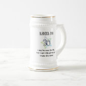 第30カスタマイズ誕生日のマグ ビールジョッキ (正面右)
