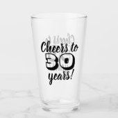 第30ビール30年のへの誕生日の応援か飲むこと タンブラーグラス (正面)