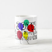 第30丘の名前のマグ上の誕生日 コーヒーマグカップ (中央)