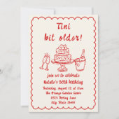 第30回ドルシャンパンケーキ写真誕生日パーティー 招待状 (正面)