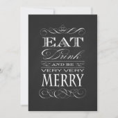 第30回バースデーディナー食べパーティードリンクとビーメリーブ 招待状 (正面)