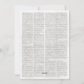 第30回バースデーニュース招待状付き シーズンカード (裏面)