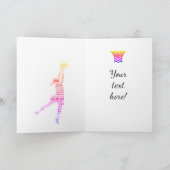 第30回パーソナライズされたNetballプレーヤー誕生日カード カード (内部)