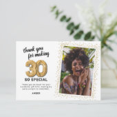 第30回モダン大人誕生日写真 サンキューカード (スタンド正面)