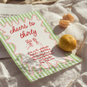 第30回手描きカラフル誕生日パストライプーティー 招待状